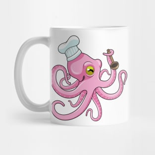 Octopus as Cook with Wooden spoon Mug